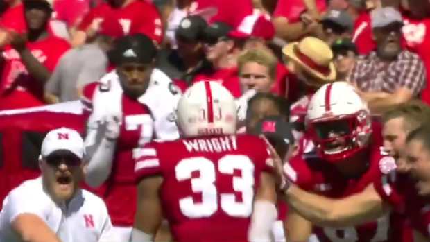 Javin Wright punt block 2022 vs North Dakota celebrate